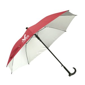 ร่มไม้เท้า ขนาด 24 นิ้ว (สีชมพู)