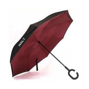 ร่มกลับด้าน Black-Dark Red