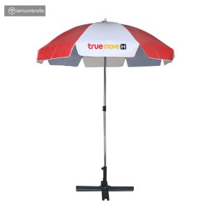 ร่มสนาม 40 นิ้ว (แดง-ขาว)